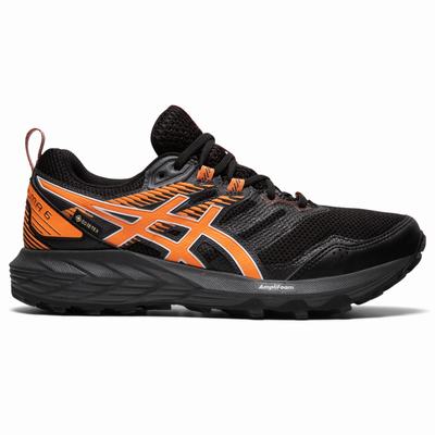 Női Asics Gel-Sonoma 6 G-TX Terepfutó Cipő AS4637598 Fekete/Narancssárga